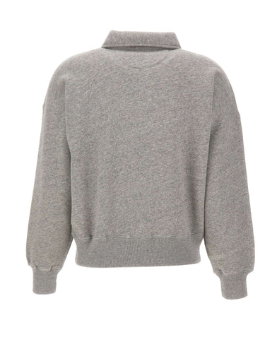 POLO RALPH LAUREN Felpa in misto cotone a mezza zip GREY Donna 
