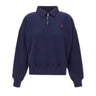 POLO RALPH LAUREN Felpa in misto cotone a mezza zip BLUE Donna 