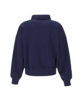 POLO RALPH LAUREN Felpa in misto cotone a mezza zip BLUE Donna 