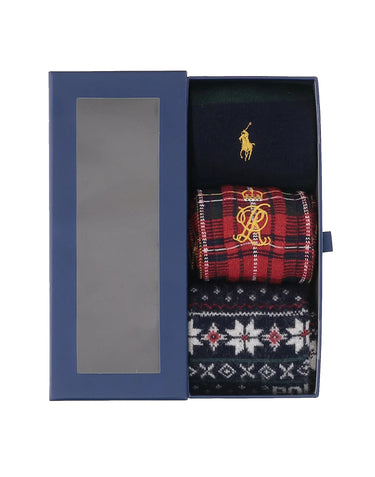 POLO RALPH LAUREN Set tre calzini MULTICOLOR Uomo 
