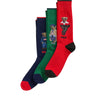 POLO RALPH LAUREN Set tre calzini MULTICOLOR Uomo 