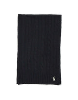 POLO RALPH LAUREN Sciarpa in lana e cashmere BLACK Donna 