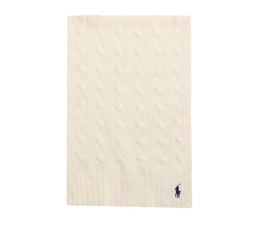 POLO RALPH LAUREN Sciarpa in lana e cashmere WHITE Donna 