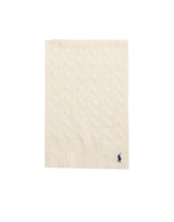 POLO RALPH LAUREN Sciarpa in lana e cashmere WHITE Donna 