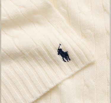 POLO RALPH LAUREN Sciarpa in lana e cashmere WHITE Donna 