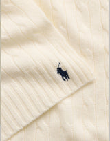 POLO RALPH LAUREN Sciarpa in lana e cashmere WHITE Donna 