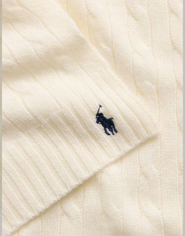 POLO RALPH LAUREN Sciarpa in lana e cashmere WHITE Donna 