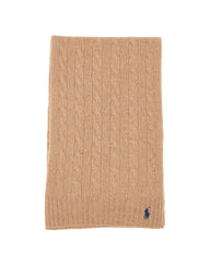 POLO RALPH LAUREN Sciarpa in lana e cashmere BROWN Donna 