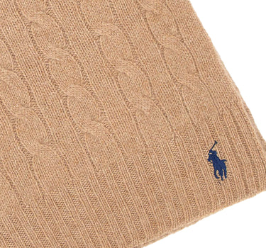 POLO RALPH LAUREN Sciarpa in lana e cashmere BROWN Donna 