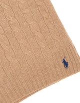 POLO RALPH LAUREN Sciarpa in lana e cashmere BROWN Donna 