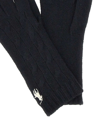 POLO RALPH LAUREN Guanti in lana e cashmere BLACK Donna 