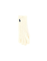 POLO RALPH LAUREN Guanti in lana e cashmere WHITE Donna 