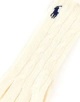 POLO RALPH LAUREN Guanti in lana e cashmere WHITE Donna 