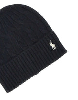 POLO RALPH LAUREN Berretto in lana e cashmere BLACK Donna 