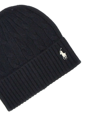 POLO RALPH LAUREN Berretto in lana e cashmere BLACK Donna 