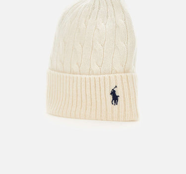 POLO RALPH LAUREN Berretto in lana e cashmere WHITE Donna 