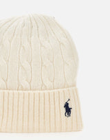 POLO RALPH LAUREN Berretto in lana e cashmere WHITE Donna 