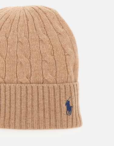 POLO RALPH LAUREN Berretto in lana e cashmere BROWN Donna 
