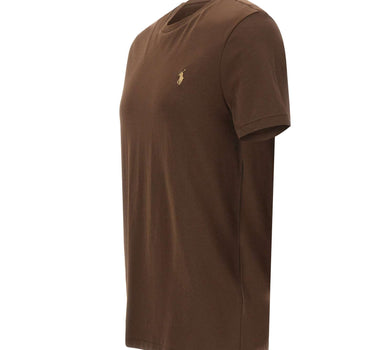 POLO RALPH LAUREN T-shirt Custom slim-fit in cotone BROWN Uomo 