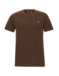 POLO RALPH LAUREN T-shirt Custom slim-fit in cotone BROWN Uomo 