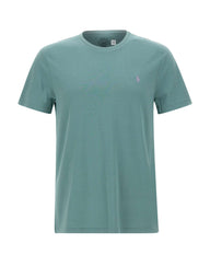 POLO RALPH LAUREN T-shirt Custom slim-fit in cotone GREEN Uomo 