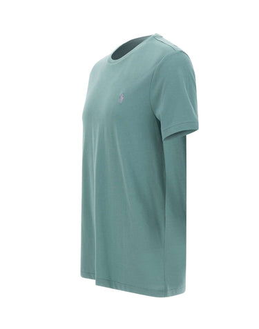 POLO RALPH LAUREN T-shirt Custom slim-fit in cotone GREEN Uomo 