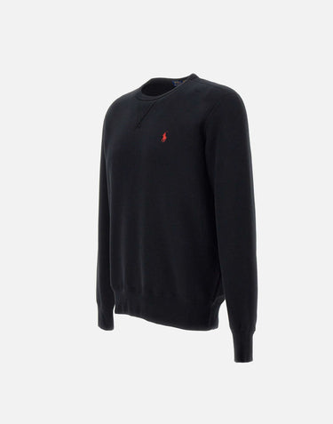 POLO RALPH LAUREN Felpa "MClassic" in cotone BLACK Uomo 