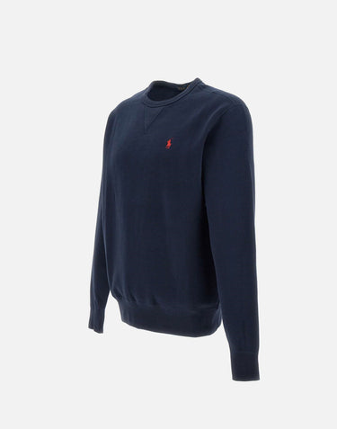 POLO RALPH LAUREN Felpa "MClassic" in cotone BLUE Uomo 