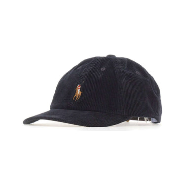POLO RALPH LAUREN Cappello baseball in velluto a coste BLACK Uomo 