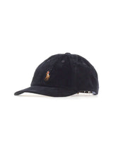 POLO RALPH LAUREN Cappello baseball in velluto a coste BLACK Uomo 