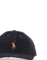 POLO RALPH LAUREN Cappello baseball in velluto a coste BLACK Uomo 