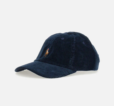 POLO RALPH LAUREN Cappello baseball in velluto a coste BLUE Uomo 