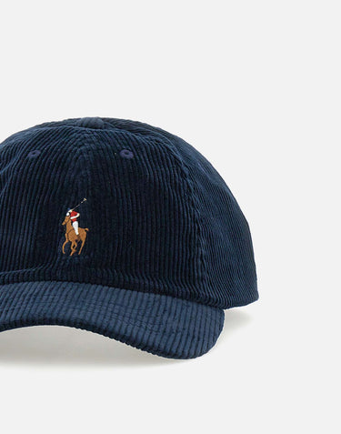 POLO RALPH LAUREN Cappello baseball in velluto a coste BLUE Uomo 