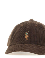 POLO RALPH LAUREN Cappello baseball in velluto a coste BROWN Uomo 