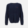POLO RALPH LAUREN Maglia  "Classic" in lana e cashmere BLUE Uomo 