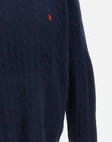 POLO RALPH LAUREN Maglia  "Classic" in lana e cashmere BLUE Uomo 