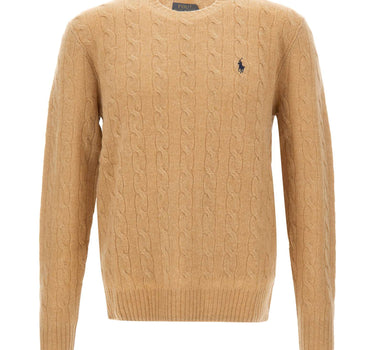 POLO RALPH LAUREN Maglia in lana e cashmere a trecce BEIGE Uomo 
