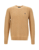 POLO RALPH LAUREN Maglia in lana e cashmere a trecce BEIGE Uomo 