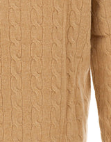 POLO RALPH LAUREN Maglia in lana e cashmere a trecce BEIGE Uomo 