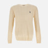 POLO RALPH LAUREN Pullover "Classic" in lana e cashemere WHITE Uomo 