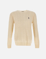 POLO RALPH LAUREN Pullover "Classic" in lana e cashemere WHITE Uomo 