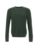 POLO RALPH LAUREN Maglia  "Classics" in lana e cashmere GREEN Uomo 