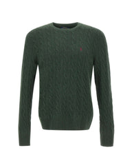 POLO RALPH LAUREN Maglia  "Classics" in lana e cashmere GREEN Uomo 
