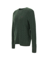 POLO RALPH LAUREN Maglia  "Classics" in lana e cashmere GREEN Uomo 