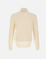 POLO RALPH LAUREN Maglia  "Classics" in lana e cashmere WHITE Uomo 