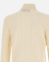 POLO RALPH LAUREN Maglia  "Classics" in lana e cashmere WHITE Uomo 
