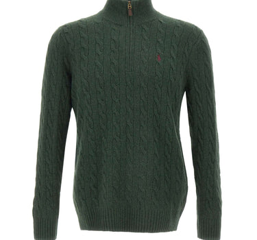 POLO RALPH LAUREN Maglia  "Classics" in lana e cashmere GREEN Uomo 