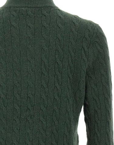 POLO RALPH LAUREN Maglia  "Classics" in lana e cashmere GREEN Uomo 