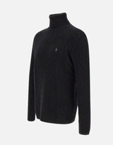 POLO RALPH LAUREN Dolcevita "Classics" BLACK Uomo 