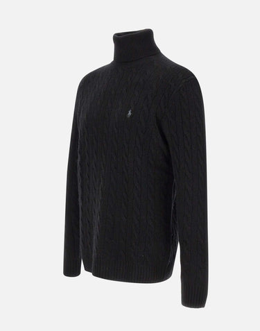 POLO RALPH LAUREN Dolcevita "Classics" BLACK Uomo 